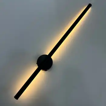 Sİyah Çubuk Şarjlı Led Aplik Gün Işığı 70cm