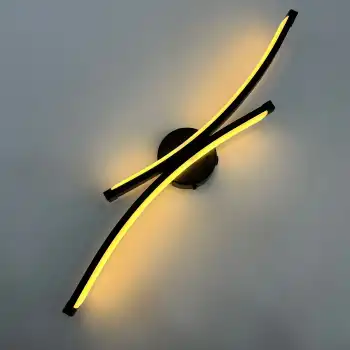 Siyah Hilal Şarjlı Led Aplik Gün Işığı 50cm