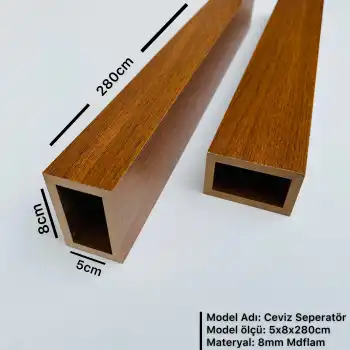 Ceviz Seperatör Bölme Profili 5cmx8cmx280cm