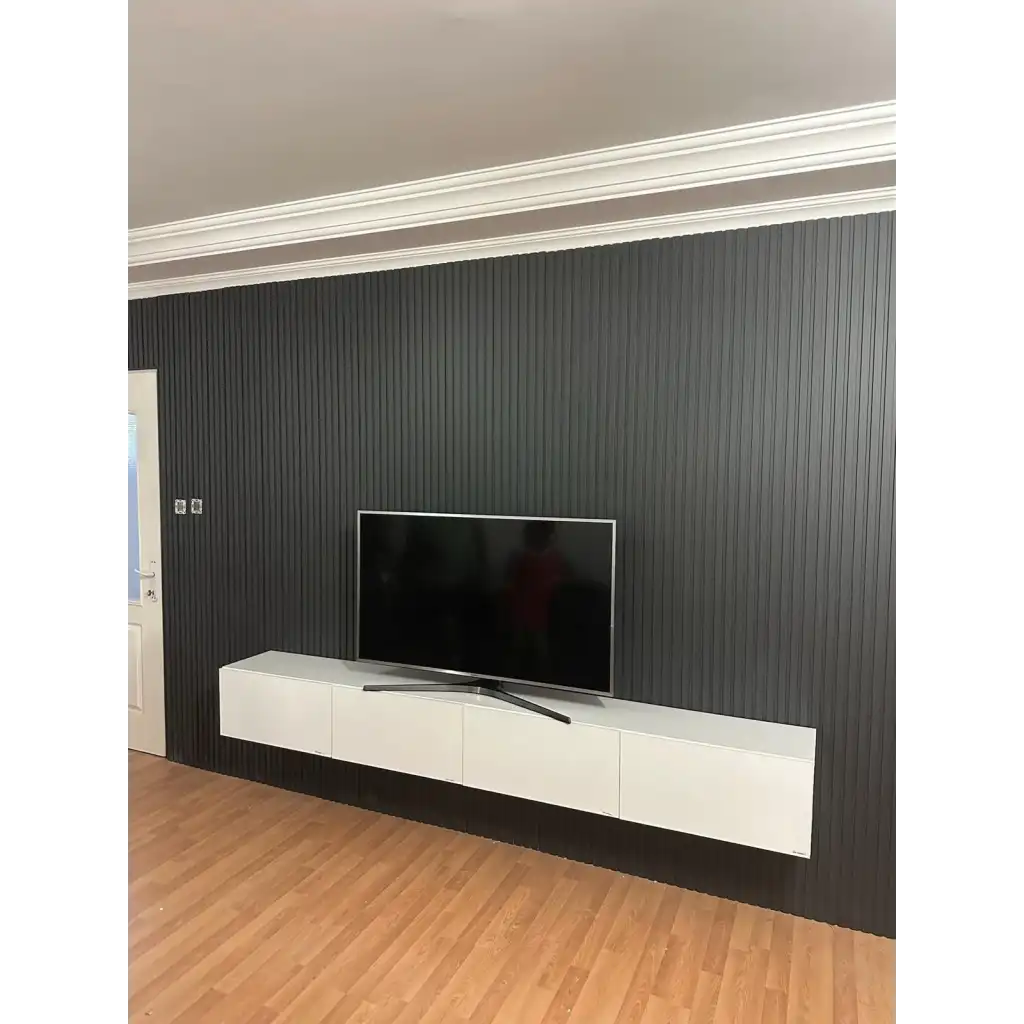 Antrasit Mdf Duvar Lambri Panel 12cmx275cm (12mm)