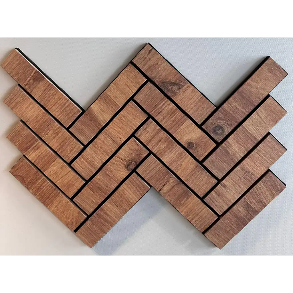 Çam Mozaik Akustik Duvar Paneli 56cmx76cm