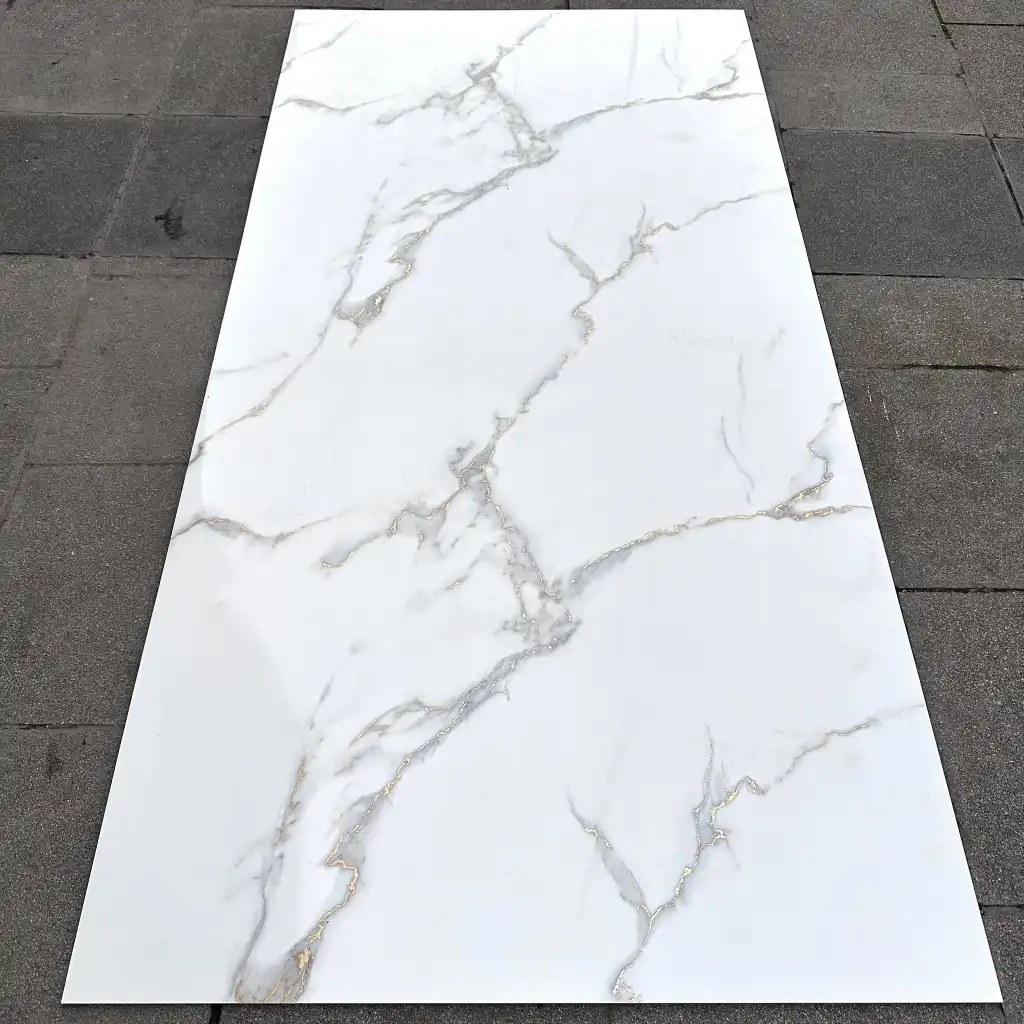 Carrara Pearl Mermer Desenli Pvc Duvar Paneli 1220x2440x2.2