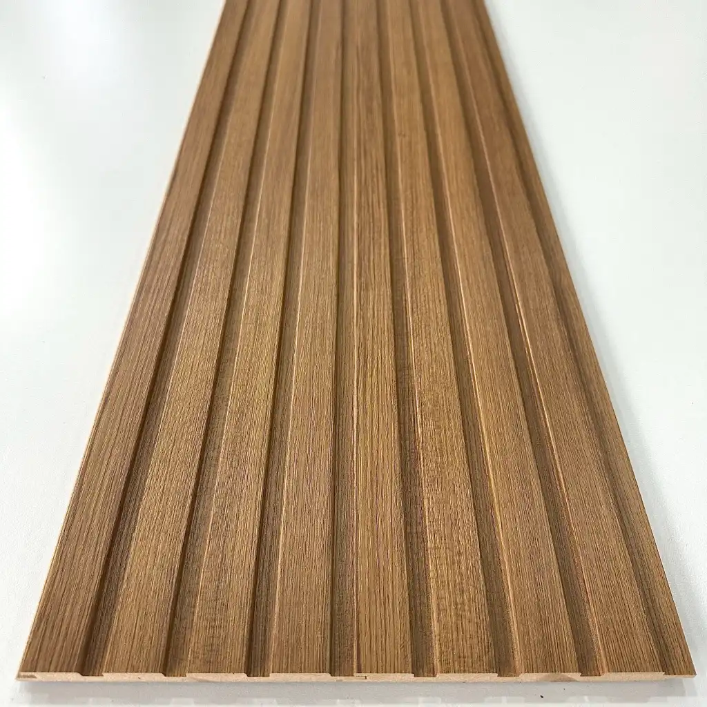 Teak Mdf Lambri Duvar Paneli 15cmx280cm