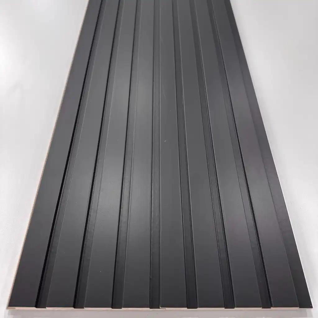 Koyu Antrasit Mdf Lambri Duvar Paneli 15cmx280cm