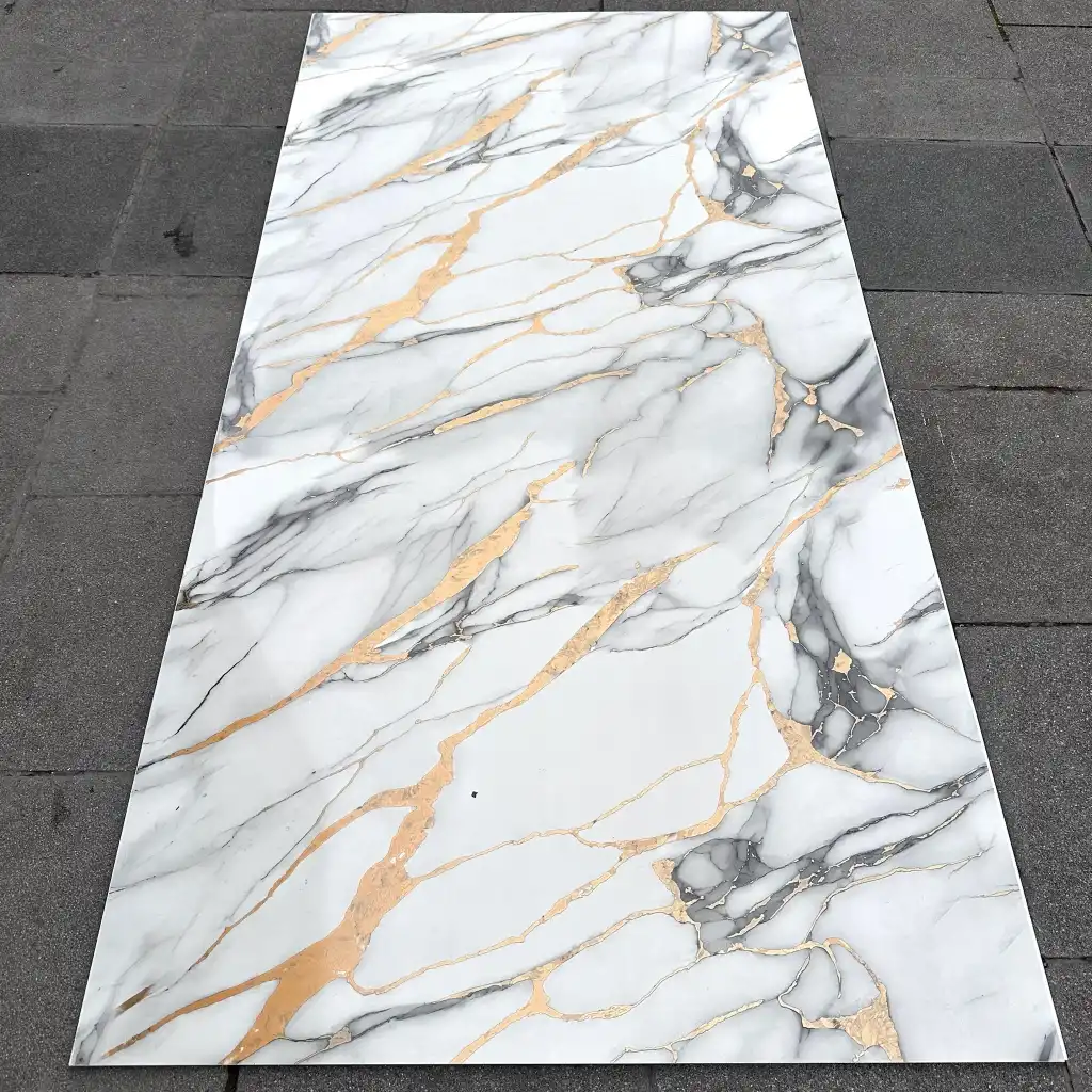 Golden Line Mermer Desenli Pvc Duvar Paneli 1220x2440x2.2