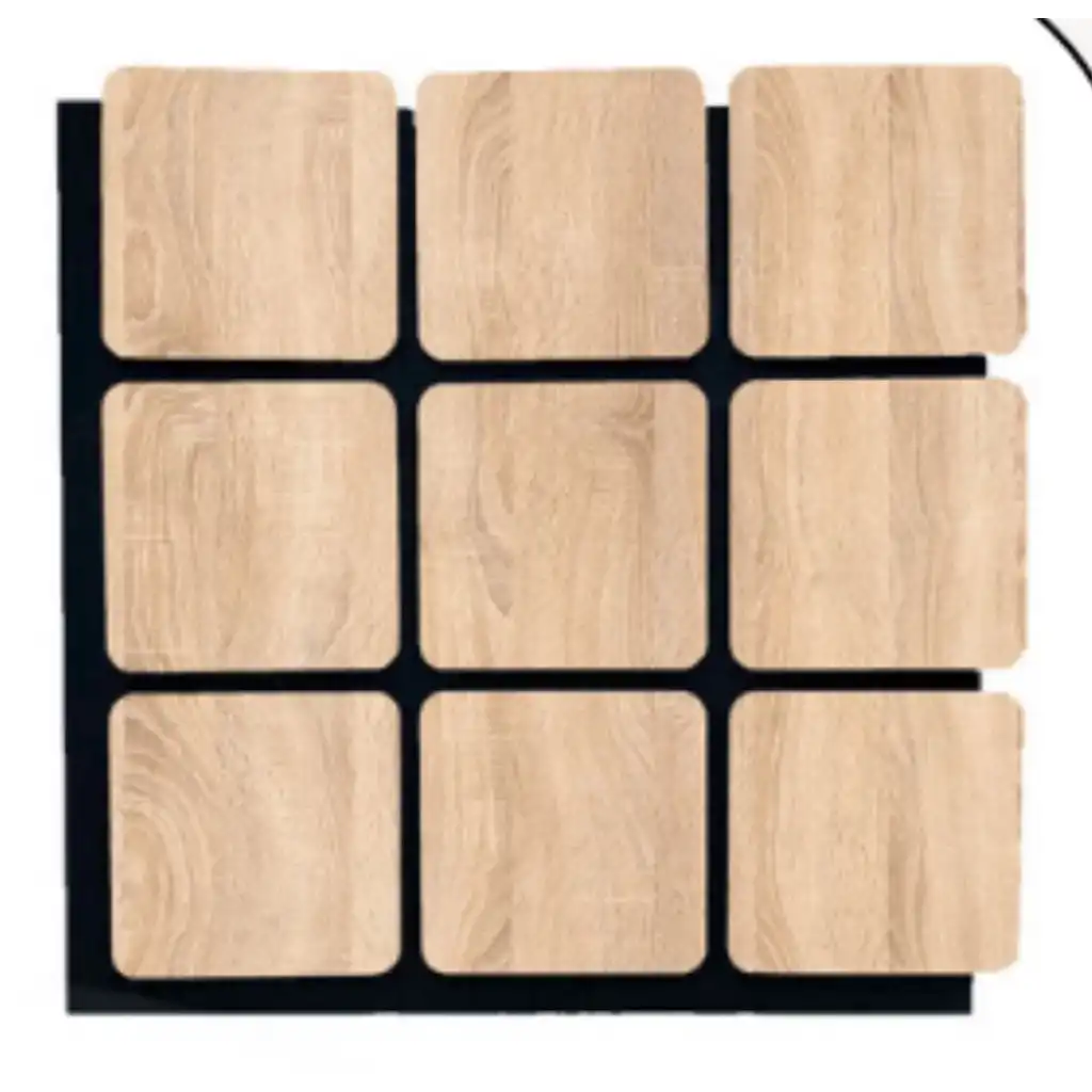 Kare Akustik Altıgen Duvar Paneli Sonoma 60cmx60cm