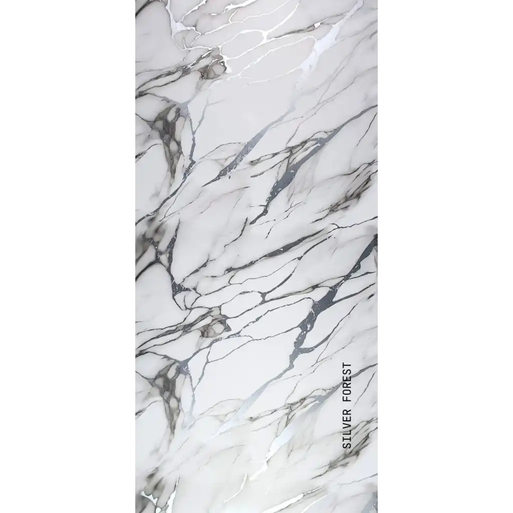 Silver Forest Mermer Desenli Pvc Duvar Paneli 1220x2440x2.2