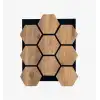 Hexagon Akustik Altıgen Duvar Paneli Çam - 65cmx80cm