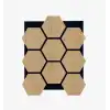 Hexagon Akustik Altıgen Duvar Paneli Karina 65cmx80cm