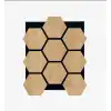 Hexagon Akustik Altıgen Duvar Paneli Meşe 65cmx80cm