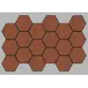 Jr.Hexagon Akustik Duvar Paneli Ceviz 55x87 cm