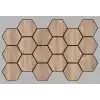 Jr.Hexagon Akustik Duvar Paneli Sonoma 55x87 cm