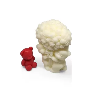 Ayıcık Buket Mum – Teddy Bear Bouquet Candle