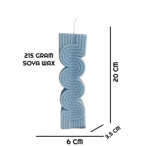 S Şekilli Geometrik Mum – S-Shaped Geometric Candle