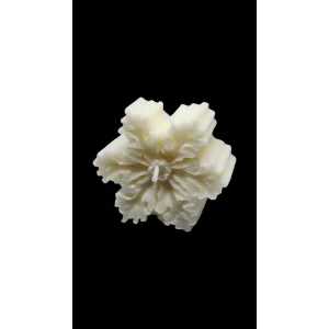 Zarif Kar Tanesi Mum – Elegant Snowflake Candle