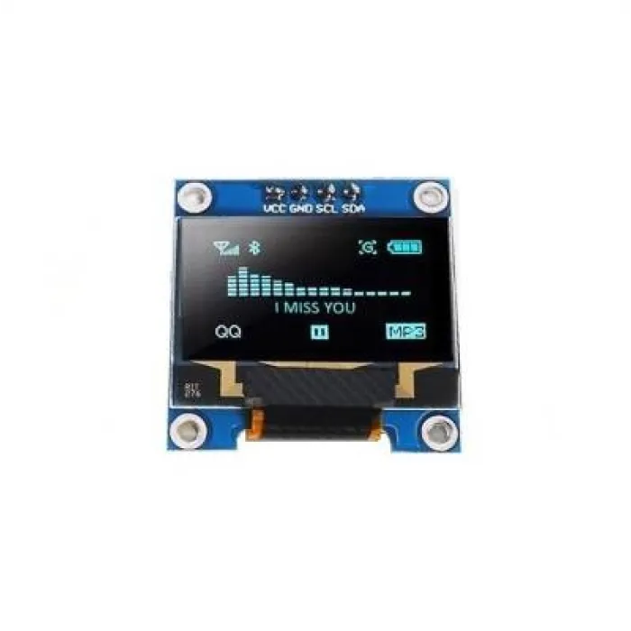 0.96 128x64 Oled Grafik Lcd Ekran - Mavi