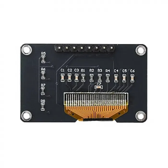 0.96 128x64 SSD1315 4-Butonlu OLED LCD Ekran - Beyaz