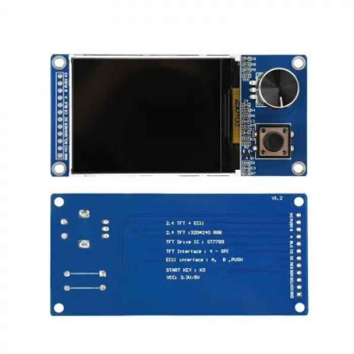 2.4 ST7789 LCD TFT Ekran + EC11 Rotary Encoder Modülü