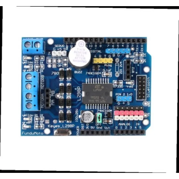 Arduino SMD L298 Çift Motor Sürücü Shield