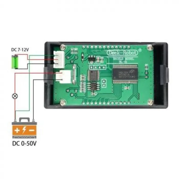 Dijital DC 0-100V 0-10A Voltmetre Ampermetre