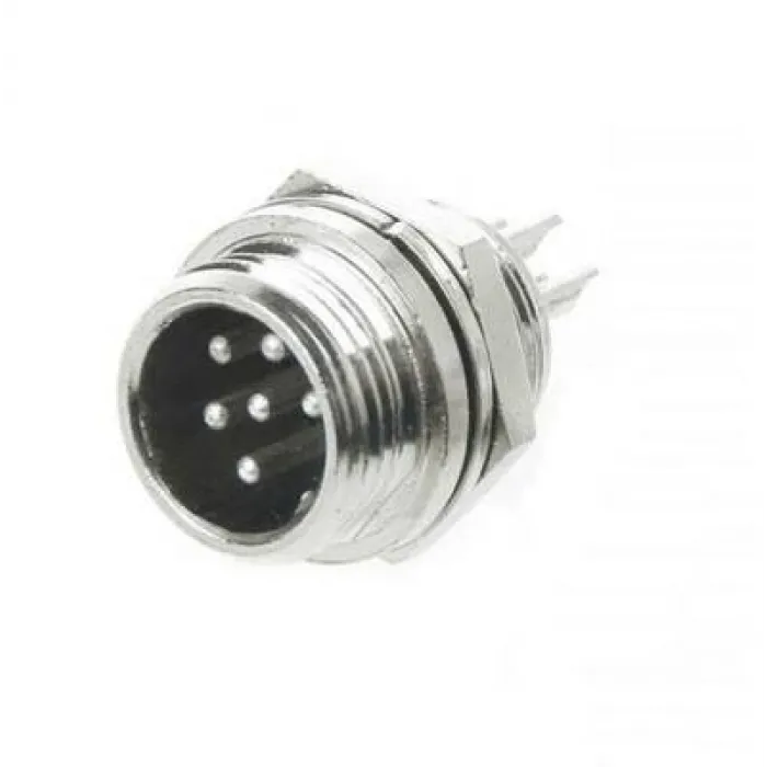 Mike Konnektör 5-Pin 12mm - Erkek