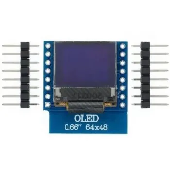 0.66 64x47 Oled Grafik Lcd Ekran - Beyaz