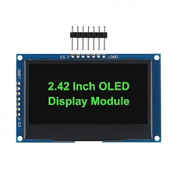2.42 128x64 SSD1309 OLED LCD Ekran - Yeşil