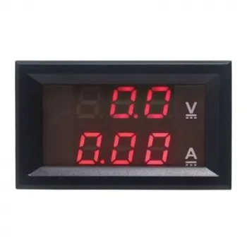 DC 100V 10A Voltmetre - Ampermetre Panel Tipi