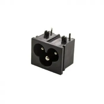 IEC320 C6 Erkek Power Soketi 90 Derece