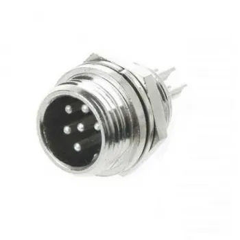 Mike Konnektör 5-Pin 12mm - Erkek