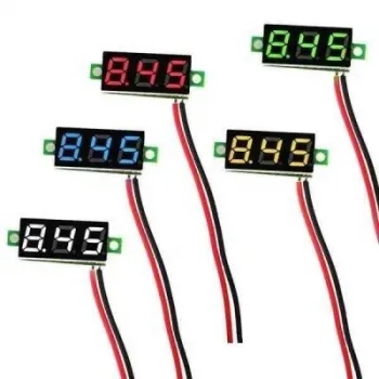 Mini Voltaj Göstergesi Kırmızı 3.5V - 30V Voltmetre