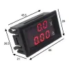 DC 100V 10A Voltmetre - Ampermetre Panel Tipi