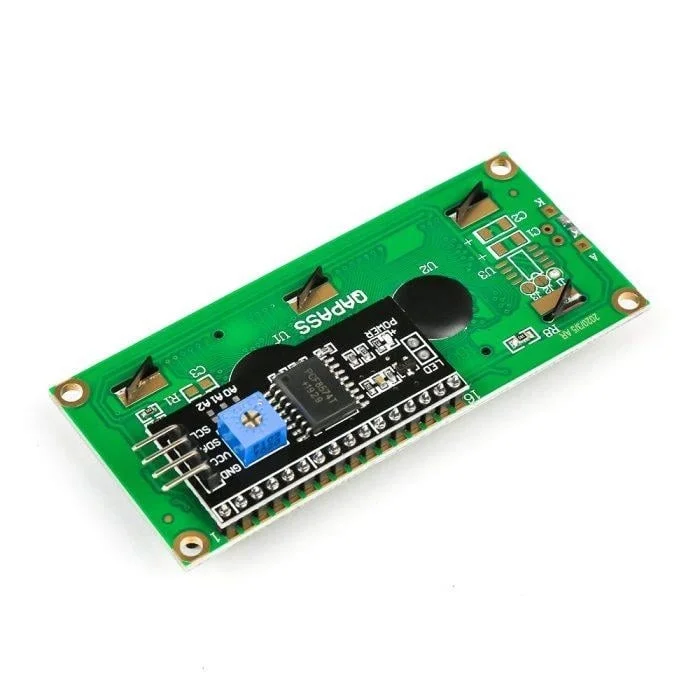16x2 Karakter LCD Ekran I2C Modüllü - Mavi