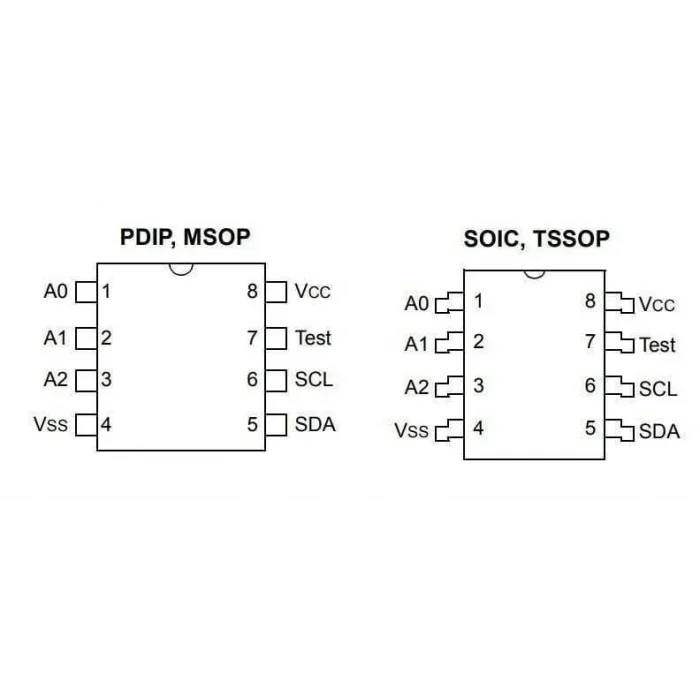 24C02 - DIP8 EEPROM Entegresi