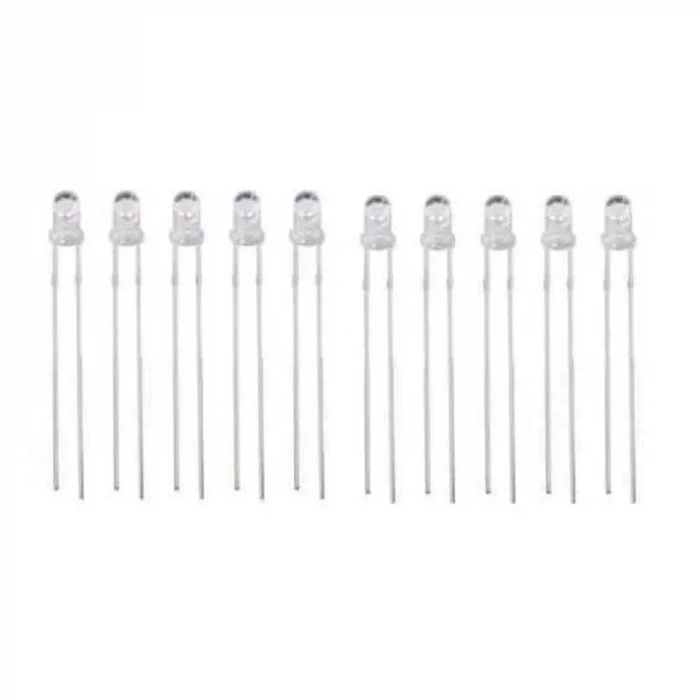 3mm Şeffaf Beyaz LED