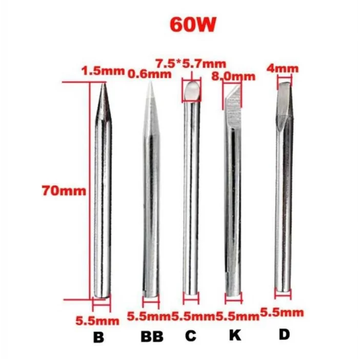 60W B Tip Havya Ucu - Silver