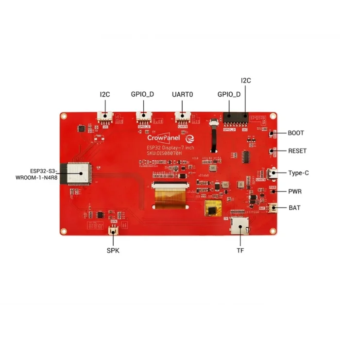 CrowPanel Basic 7 ESP32 HMI Dokunmatik Ekran (800x480)