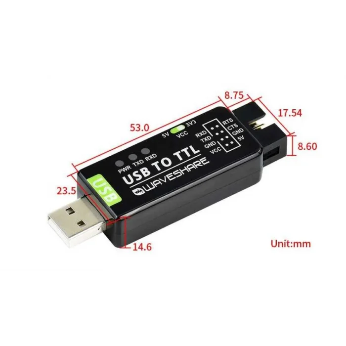 Endüstriyel USB - TTL Dönüştürücü - Orijinal FT232RL