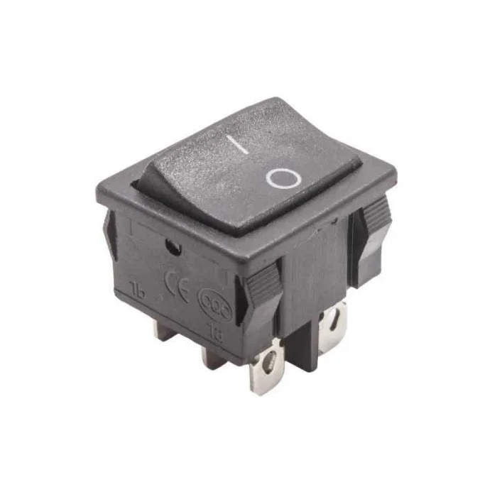 KCD4-602 ON-OFF Switch 6 Pin Siyah