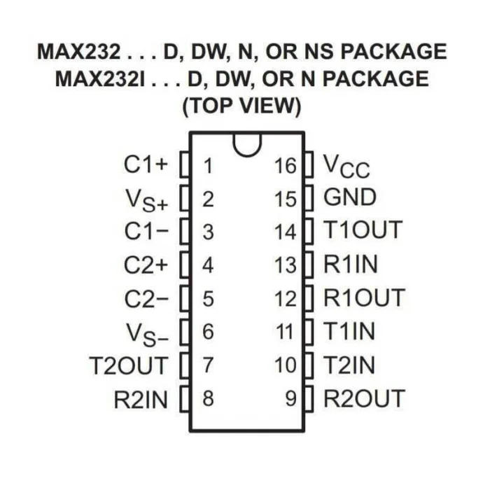 MAX232 DIP16 Entegre
