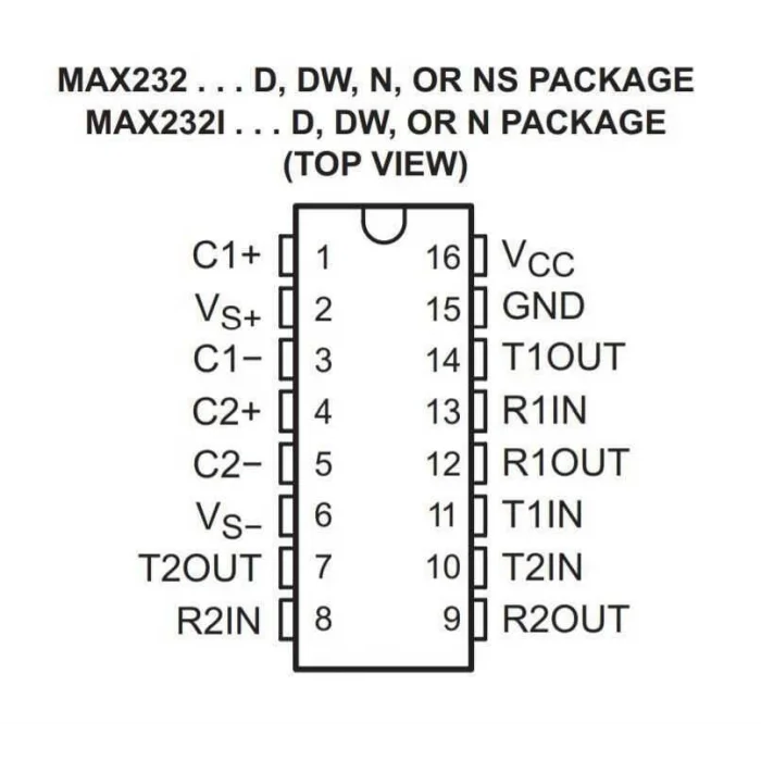 MAX232 SMD SO16 Entegre