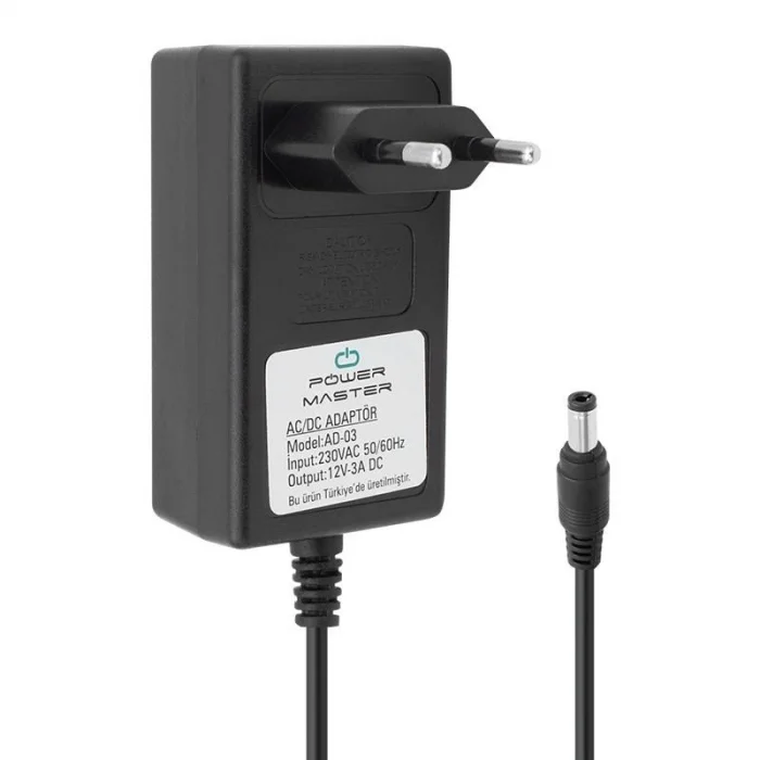 Powermaster 12V 3A Adaptör