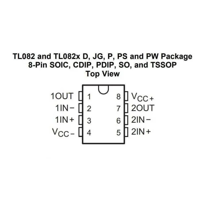 TL082 DIP8 Entegre