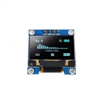 0.96 128x64 Oled Grafik Lcd Ekran - Mavi