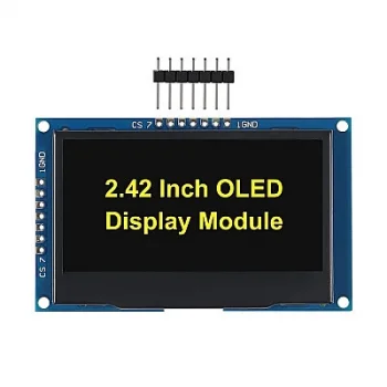 2.42 128x64 SSD1309 OLED LCD Ekran - Sarı