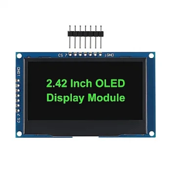 2.42 128x64 SSD1309 OLED LCD Ekran - Yeşil