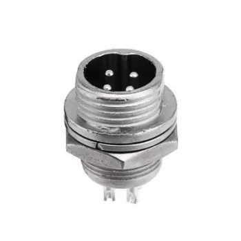 Mike Konnektör 4-Pin 12mm - Erkek