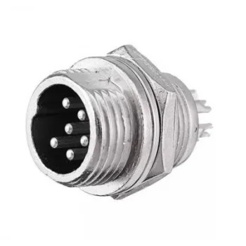 Mike Konnektör 6-Pin 12mm - Erkek