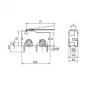 KW4A Micro Switch 3-Pin