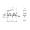 KW4A Micro Switch 3-Pin PCB Tip